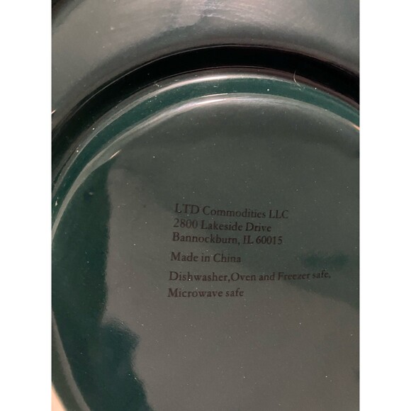 LTD Commodities Stoneware Drip Glaze Soup Cracker Bowl Chip Dip Dish; green - Picture 2 of 9